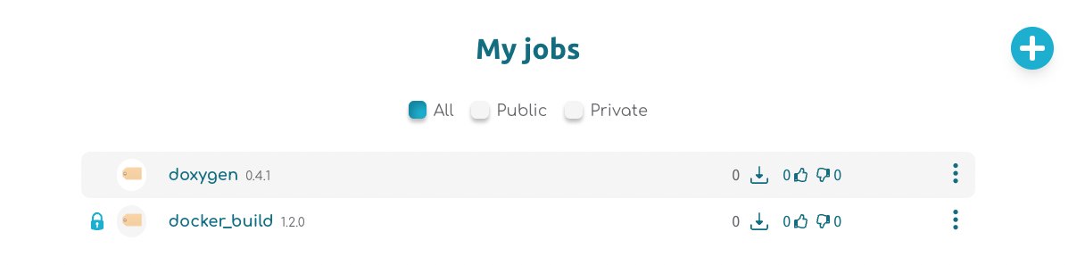 Public and private toggle in R2Devops personal dashboard