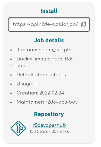 Add a star in R2Devops